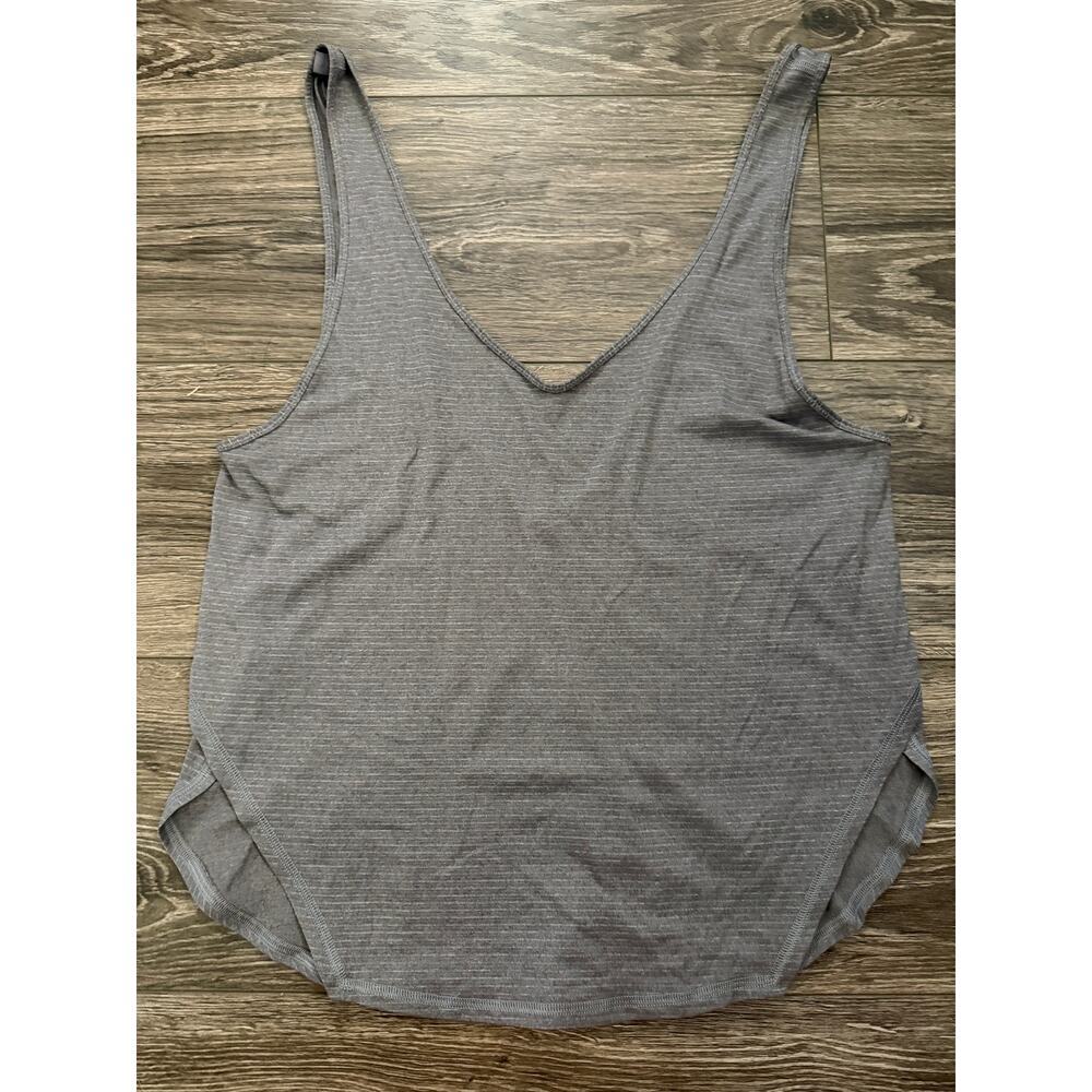 Lululemon Seek The Heat Tank Heathered Slate / Almost Pear